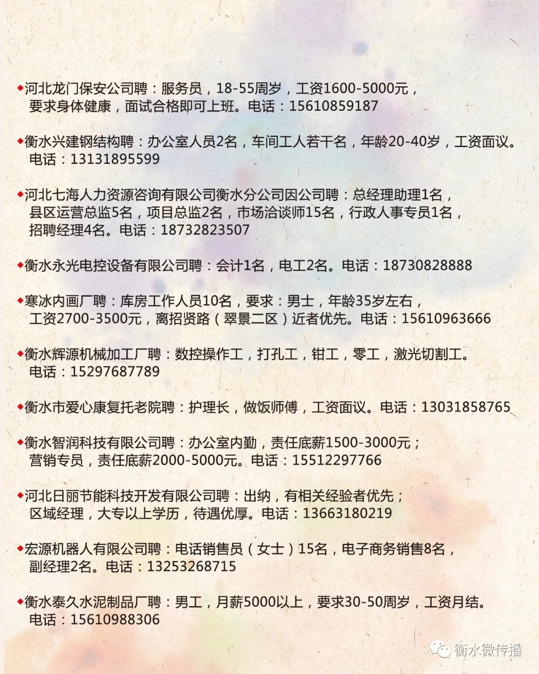 沧州招工人最新招聘信息